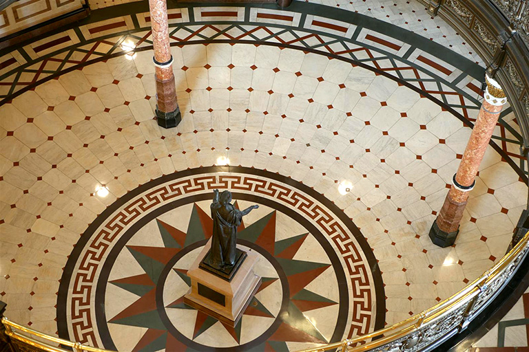 The Capitol in Springfield is quiet April 2 as lawmakers and most state employees continue practicing stay-at-home routines as ordered by Gov. JB Pritzker. House Democrats were told during a conference call this morning that the General Assembly will return to Springfield on May 20-22 for three days of session. The House will meet in the Bank of Springfield Center, and the Senate will convene in its chamber at the Capitol. (Capitol News Illinois photo by Ben Orner)
