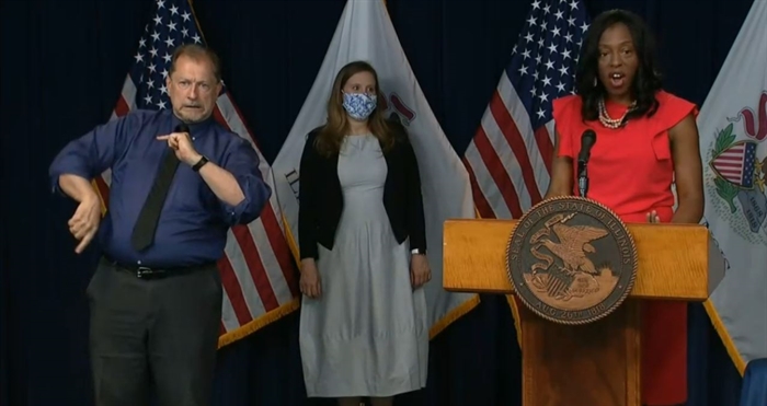 IDPH Director Dr. Ngozi Ezike speaks at a news conference in Chicago Thursday, one day before the state prepared to enter Phase 4 of reopening from COVID-19-related shutdowns. (Credit: Blueroomstream.com)