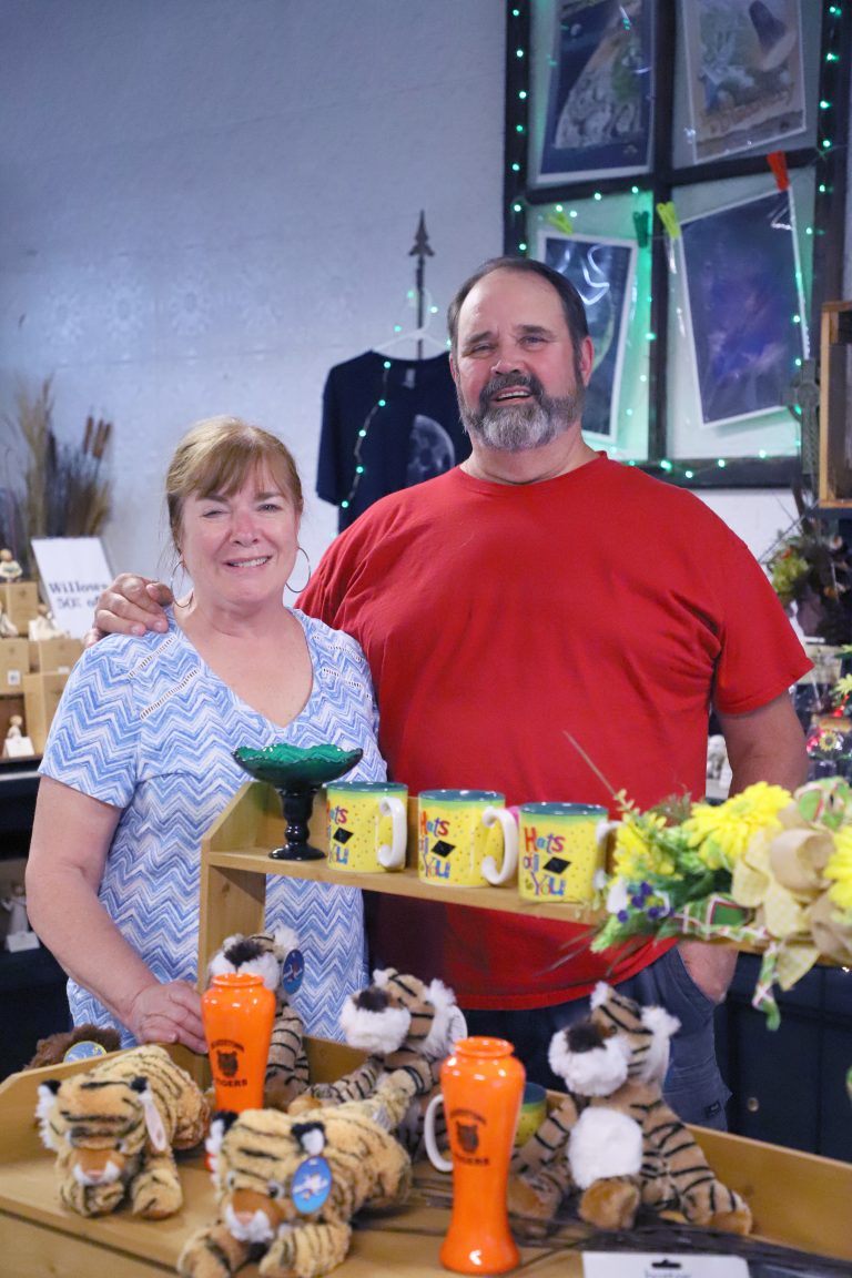 Turning the page – Phyllis and Mike Dour, who’ve owned Millard Florist, will close their store July 3, and look to begin a new chapter in their lives. (Photo by Brian DeLoche.)
