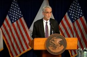 UI President Timothy Killeen addresses the news media at a COVID-19 news conference in Chicago in which the university announced it had been given FDA approval for a faster, cheaper saliva-based COVID-19 test. (Credit: Blueroomstream.com)