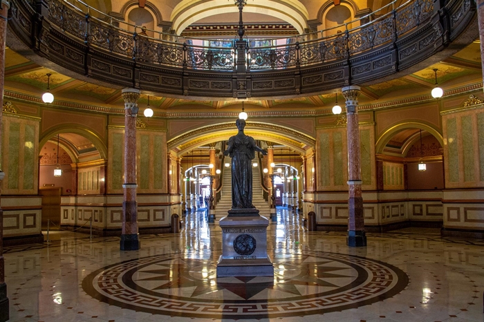 Illinois State Capitol building in Springfield. (Capitol News Illinois file photo)