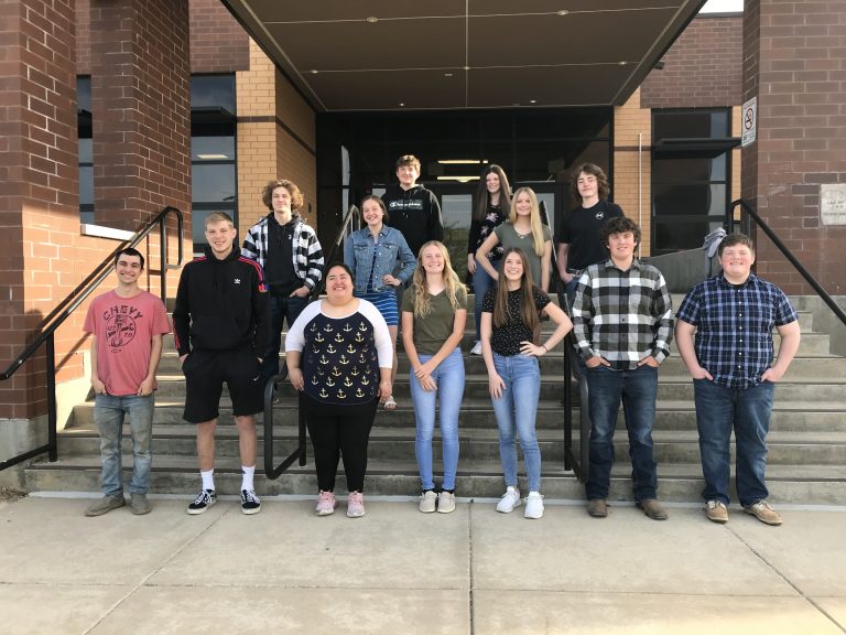 The Virginia Homecoming Court is shown above; Top Row- Jack Cox, Isabella Garner Middle Row-Cooper Mefford, Gabby Young, Hailey Reynolds, Sam Cox. Bottom Row-Cameron Lyons, Garrett Bell, Lizbeth Rangel. Kiley Tate, Sam Reynolds, Ben Dambacher, Kevin Fritsche