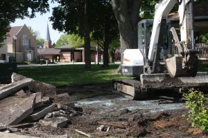fountain removed