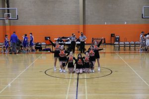 The Beardstown Tiger Junior High Cheer Squad