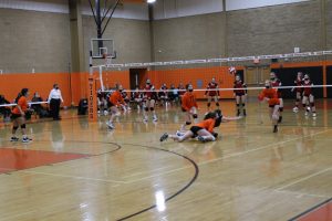 Autumn Bowman and Addi McClenning collide