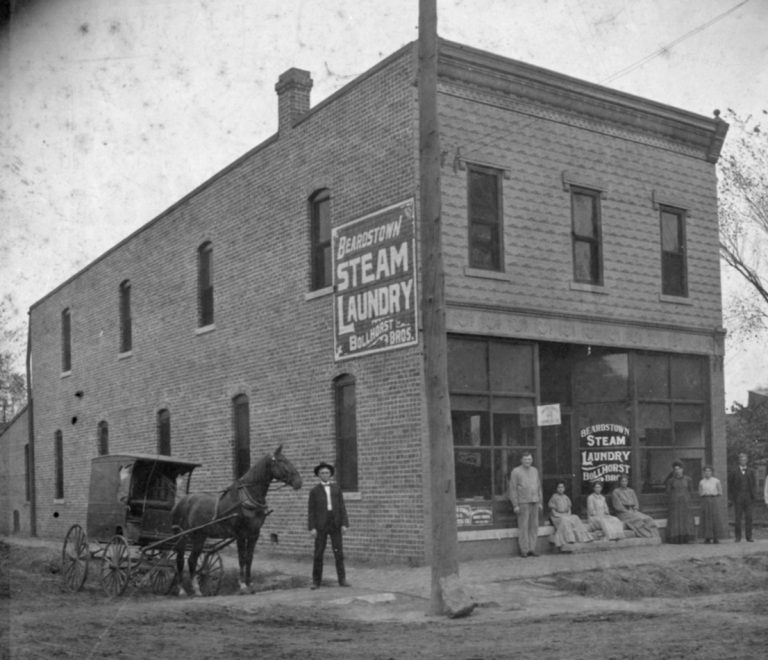 Beardstown Steam Laundry, circa 1903.   Photo courtesy of Donna McCoy