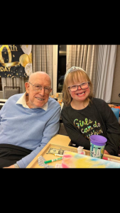 Roy and his great-granddaughter Mira