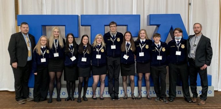 Members of the A-C Central FFA chapter