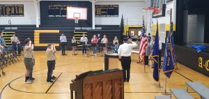 A-C Central middle/high school was the scene of Ashland’s Memorial Day ceremony. A-C students, the Ashland American Legion and VFW posts, and the Ashland Boy Scout Troop were part of the ceremony.   Photo by Mike Kloppenberg
