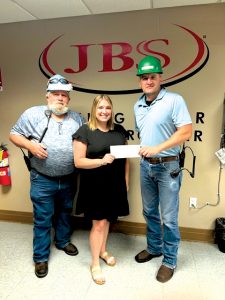Pictured above is Local 431 Plant Representative Bryan Chapman, Emma White and General Manager J.T. Hopkins.   Photo submitted