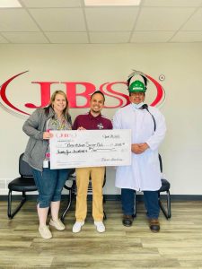 Pictured right to left are HR Director Nicole Porter, Ricardo Montoya, and 1st shift Plant Manager Fransico Mendoza.    Photo submitted