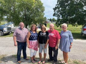 Darren Bailey, Crystal Bell, Sheila Branscum, Dorvil Branscum, and Cindy Bailey.