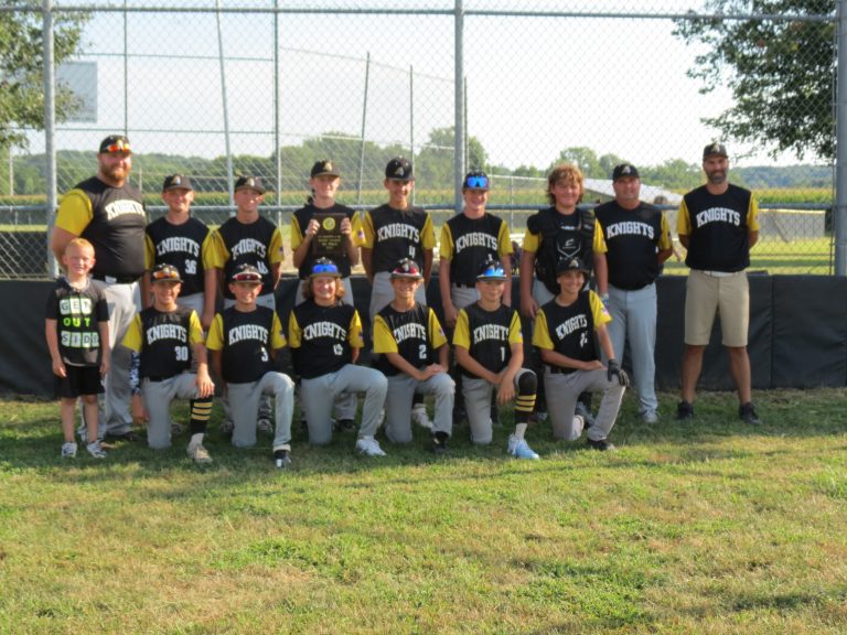 The A-C Central/PORTA Jr High Baseball team defeated Virginia 6-2 and Our Saviour of Jacksonville 6-3 to win the A-C Tournament! Congrats to the coaches and players on a great day of baseball!! Pictured from left to right; front row, Bat Boy Bear Leischner, Owen Gronewold, Dylan Woods, Trey Ratcliff, Braxton Stice, Tate Karrick, Max King. Back row, Coach Leischner, Wyatt Hays, Kolin Johnson, Nash Donnan, Dillon Stremsterfer, Calob Cass, Ethan Hoagland, Coach King, Coach Blakeman.