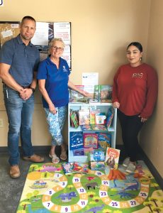 Shown above from left are Ryan Miller, Marti Fearneyhough and Elsy Mendoza.