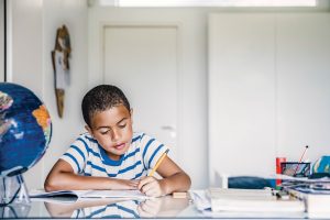 Student writing