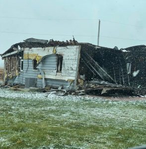 A Philadelphia home suffered  extensive damaged  from a fire on November 16. Photo by Carol Orwig