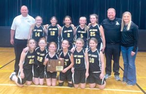 The 2022 Seventh Grade Regional Champion AC-Central Lady Knights.