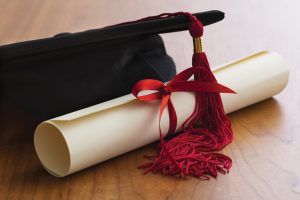 Graduation cap & diploma