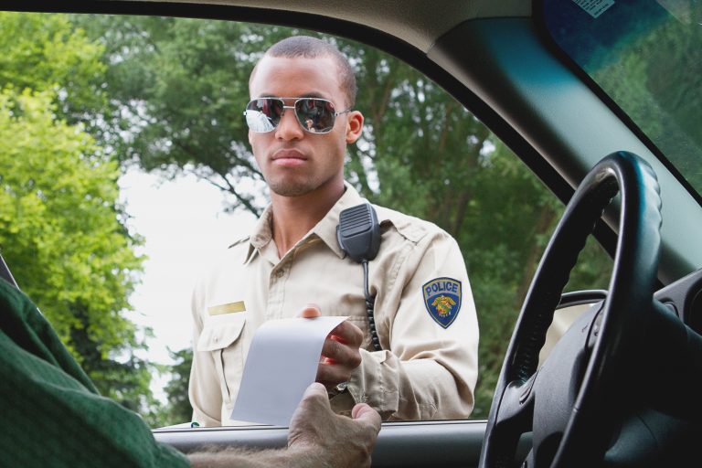 Policeman Giving Ticket