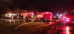 A fire in the early morning hours of January 3 destroyed vacant a moblie home in Beardstown.