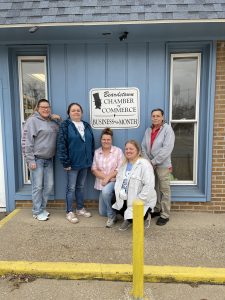 Pictured from left to right are Owner Sally Weishaar, Missy Henning, Laurie Brown, Bree Stocker, and Kathy Foster.