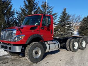 The  2023 International truck will be outfitted to carry the tanker and all its equipment.