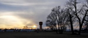 The sun sets over Beardstown  Monday, February 20. Photo by Kaitlyn Copley