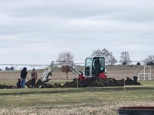 Improvements continue on the soccer field at Beardstown Park District. Park Director Deion Summers said there was groundbreaking for the new restrooms and concession stand. Foundation was poured and work continues to complete the project. Summers said that work is expected to be completed by summer. Chapman Photo
