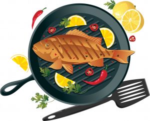 A postcard from the 1925 Beardstown Free Fish Fry. 				Author’s collection.