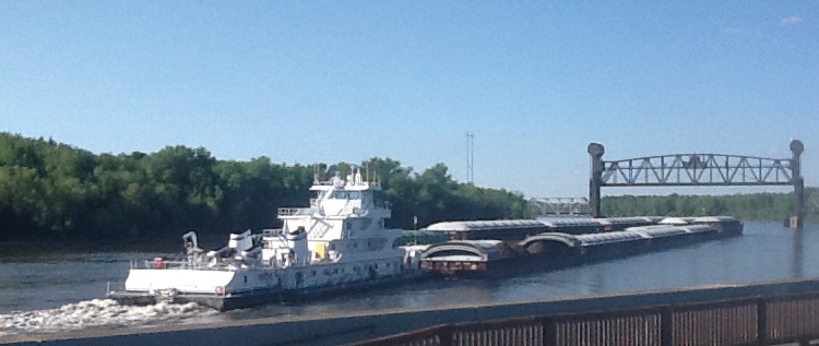 Riverport Restaurant view, Beardstown, IL