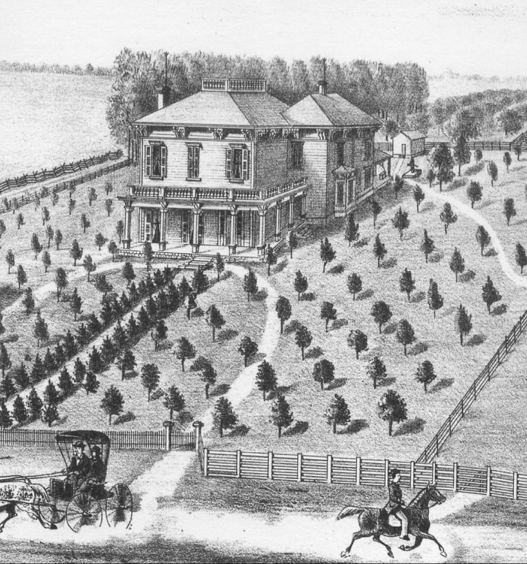 The 1883 cyclone crossed the C.N. Crum farm southeast of Philadelphia, but did not damage any of the buildings. Many neighbors were less fortunate