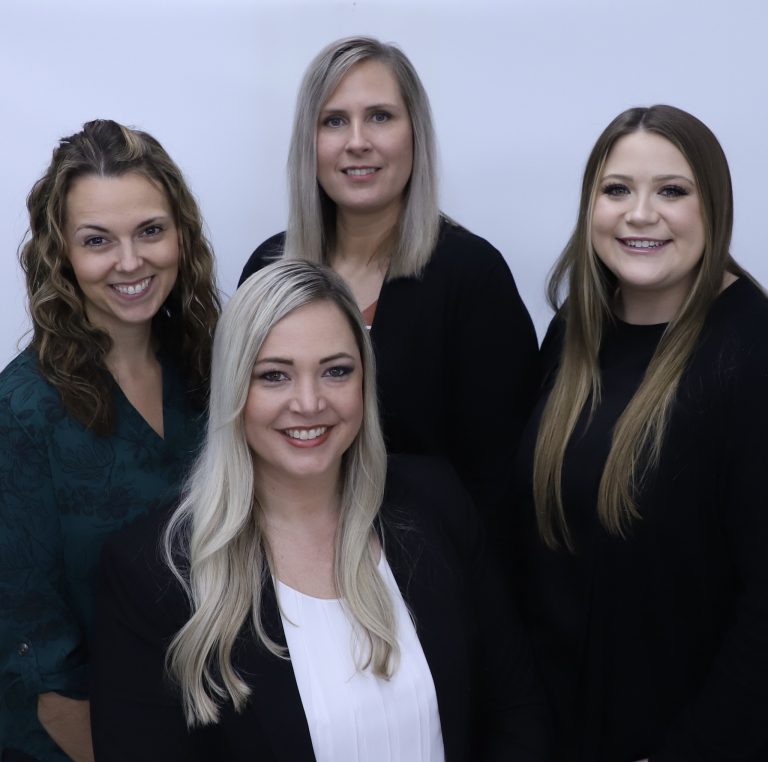 Pictured in front, Larissa Sorrells. Back, left to right, Carley Hager, Amy Elam and Rachel Deacon.