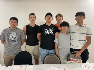 BHS boys track team members Christoval Ramirez, Ansgar Huhn, Gerardo Ruiz, Gavin Epping, Bryan Islas and Joel Sosa at the season ending Awards Banquet.