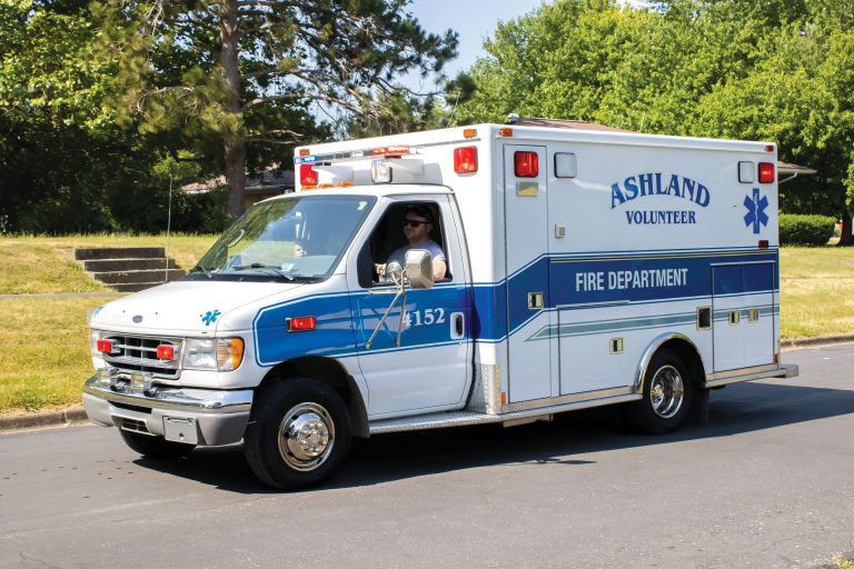 Ashland Fire Department Ambulance. Photo by Kaitlyn Copley