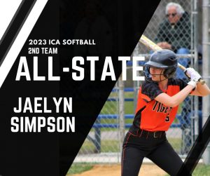 Congratulations to Beardstown senior Jaelyn Simpson who was selected to the 2023 Illinois Coaches Association Softball All State 2nd Team.