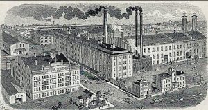 Artist’s rendering of the Dick’s Brothers Brewery in the late 19th century.