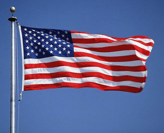 Old Glory, the emblem of the land we love.