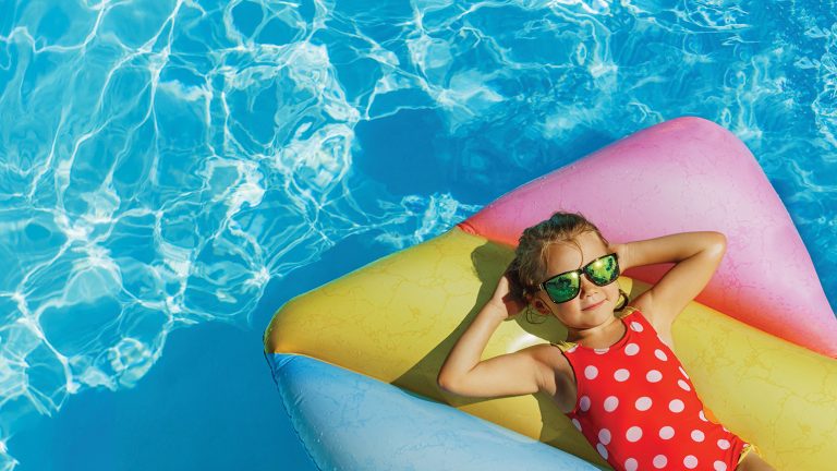 Girl in pool