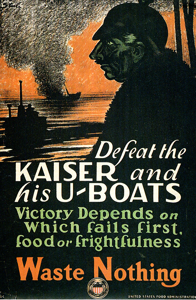 World War I posters such as this helped create an anti-German and anti-immigrant attitude in America