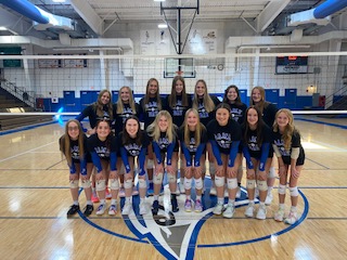 Front row from left to right : Tara Taft, Shelby Behl, Skylar Brancecum, Shae Bell, Chloe Maltby, Allison Vogel, Lexi Miller, Jaycee Guseman. Back row from left to right : Mikaela Clary, Jayce Privia, Karlie Hoke, Carson Arthalony, Cassie Cox, Caitlyn DeFreezer, Marley Roberts.