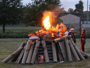 BHS tradition- Homecoming is never complete without a bonfire. Photo by Jason Brockschmidt