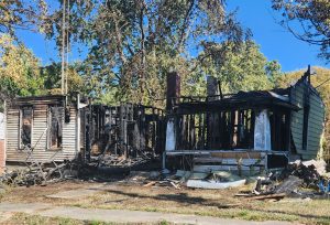 A house in Virgina is a complete loss after a fire last Wednesday..