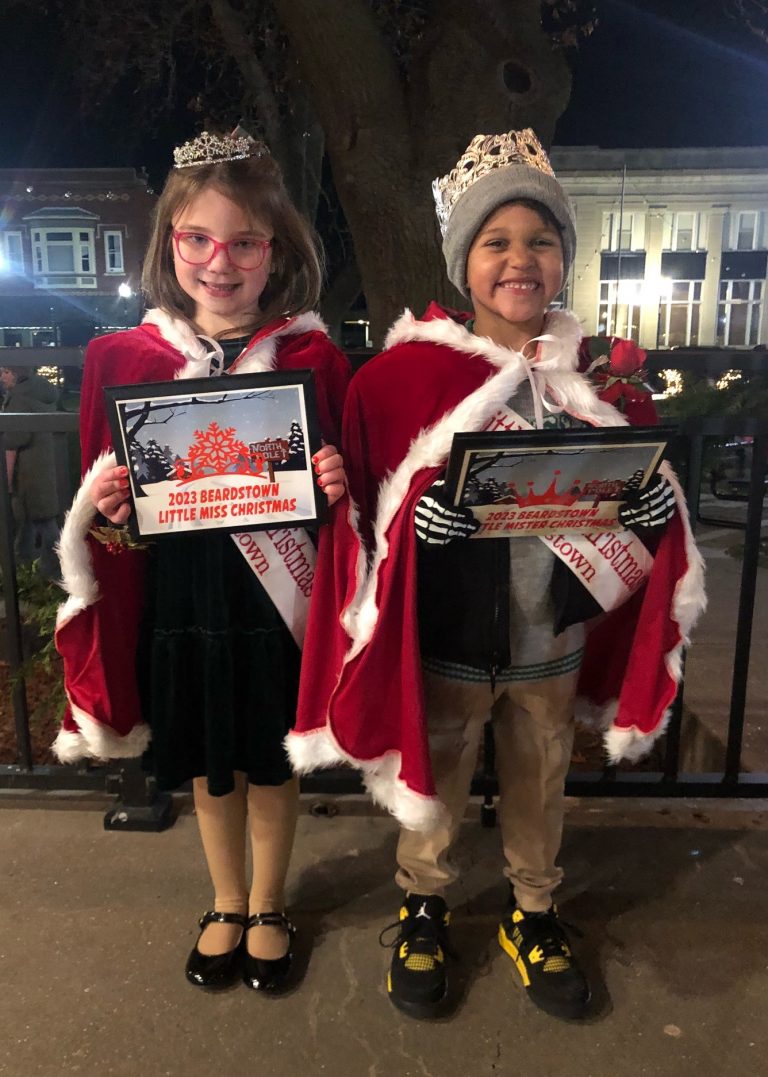 The 2023 Little Miss & Mr. Christmas, Cecilia Stock (left) and Trae Gaffney. Cecilia is the daughter of Kayla Stock and the late Andrew Stock. Trae is the son of Heather McCombs and DeAndre Gaffney. Congratulations!