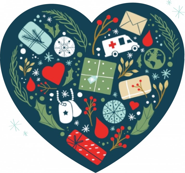Red Cross Holiday Heart