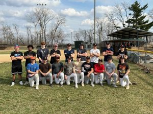 The BHS Baseball Team shown from left to right; Front Row: Parker Bell, Josh Camas, Gustavo Cortes, Colby DeSollar, Zach DeSollar, Victor Solano,Peter Garrido, Parker McCoy, Trey Riddell. Back Row: Guillermo Hernandez, Gabriel Rodriguez, Ryder Hamlin, Payton McCoy, Caleb Hobrock, Bradyn Alhorn, Ethan Heller, Tanner Riddell, Zach Meyer