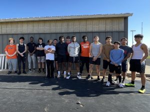 The BHS Boys Track Team from left to right; CJ Evans, Marcos Laurencio, Julian Mpopo, Ryan Shaw, Josh Severino, David Montoya, Christy Domitien, Gavin Epping, Jordy Kanda, Chris Tchaklizo, Gerardo Ruiz Gonzalez, Martin Pineda, Bryan Islas, Karim Gomez, Joel Sosa. Not Pictured: Darren Lopez, Jared Perez, Deyvi Javier, Abraham Diaz, Vincent Sweeny, Brady Silva, Junior Gil.