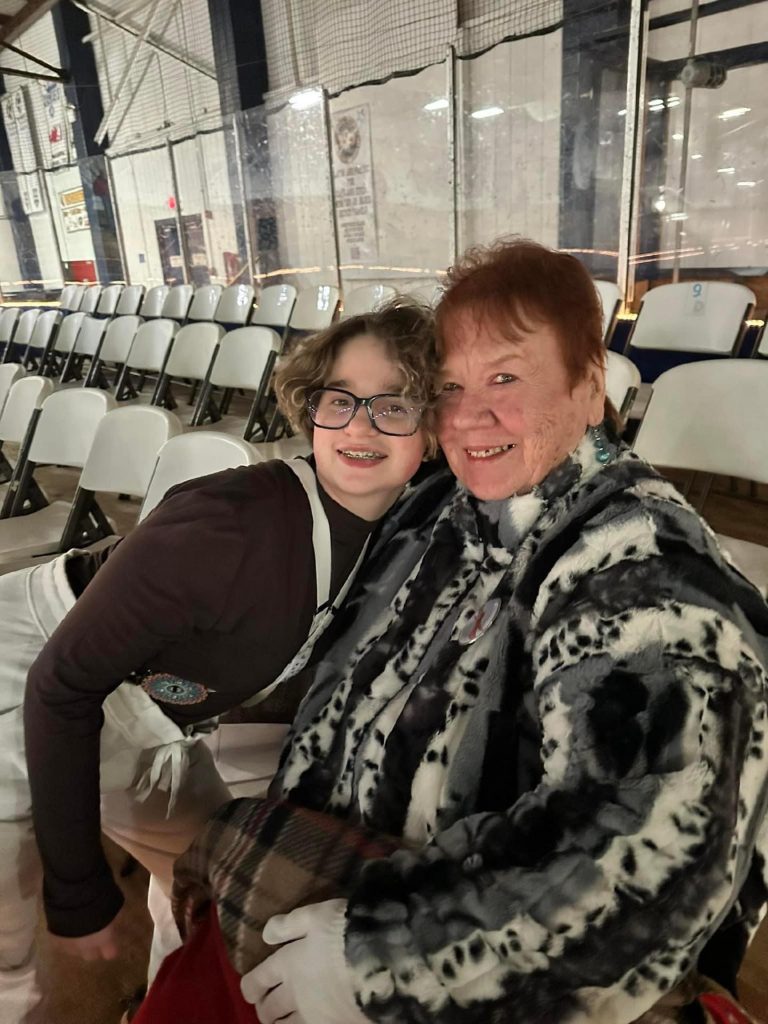 Nea and Sally at the Nelson Ice Center