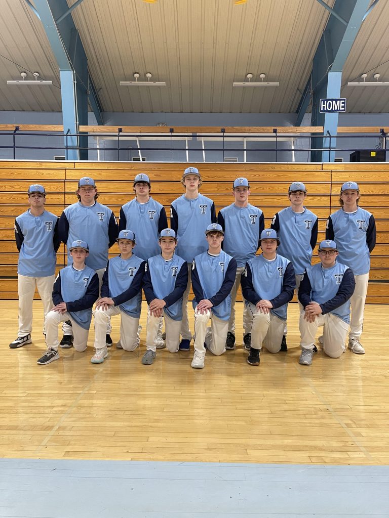 The Triopia-Meredosia-Virginia Baseball Team shown from left to right; Front row: Logan Vanmeter, Sam Miller, Ian Stock, Brock York, Razon Vega, Joey Carpenter. Back row: Gameli White, Cooper Parrish, Austin Strubbe, Andrew Hobrock, Evan Bell, Grant Fricke, Carter Lakamp. Not Pictured: Coby Masters and Jacob Cook.