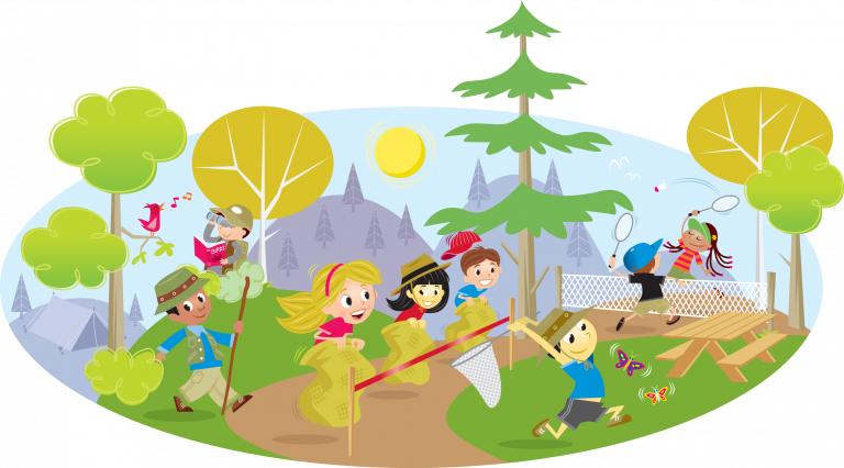 Kids at Camp graphic