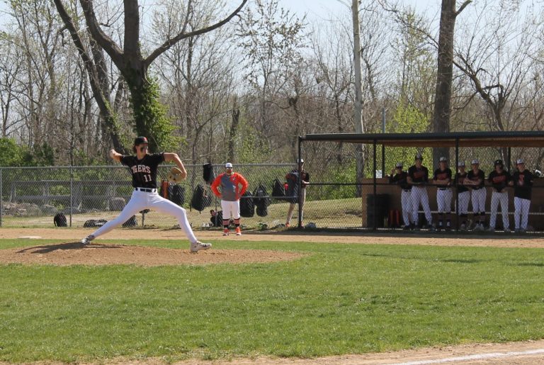Tanner Riddell delivers a strike for BHS in home baseball action.
